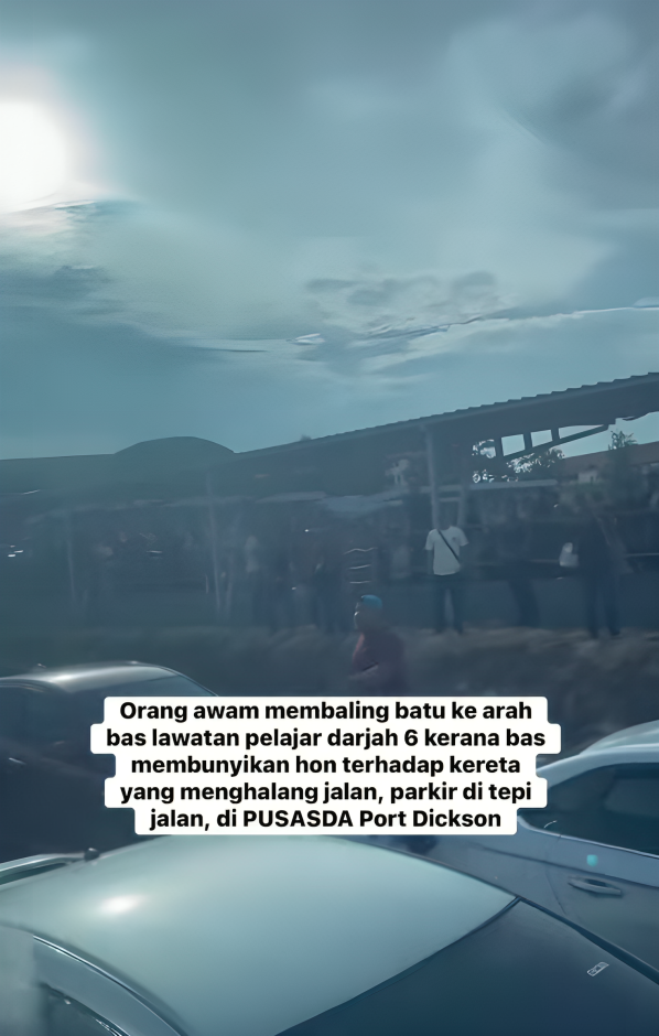 bas sekolah dibaling batu
